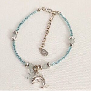 Cool Jewels Beaded Dolphin Charm Bracelet